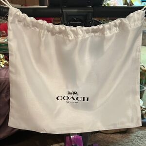 Coach White Dust Bag
